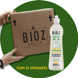 Detergente Capim Limão 470ml Caixa - Bioz Green