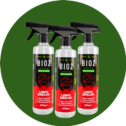 Trio Limpa Grelha 470ml - Bioz Green