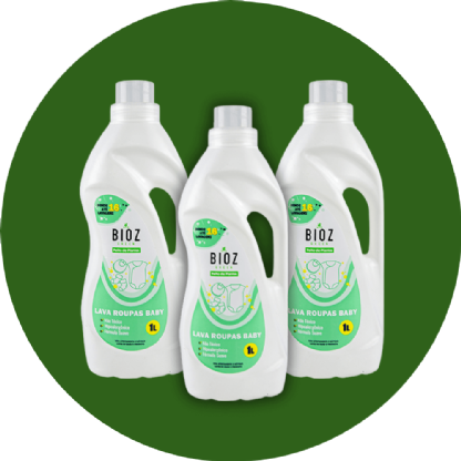 Trio Lava Roupas Baby 1L - Bioz Green