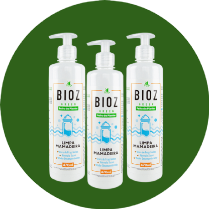 Trio Limpa Mamadeira 470ml - Bioz Green