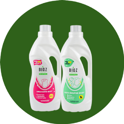 Kit Bebê 2 - Lava Roupas Baby 1L + Amaciante Baby 900ml