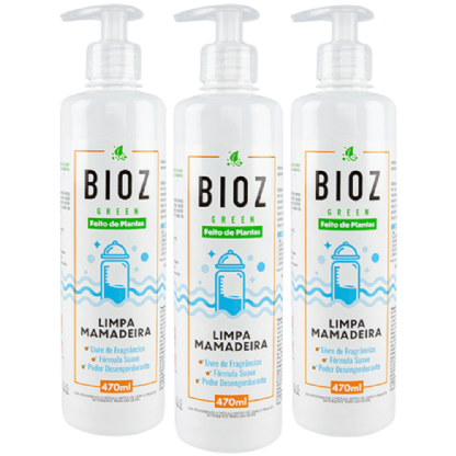 Trio Limpa Mamadeira 470ml - Bioz Green