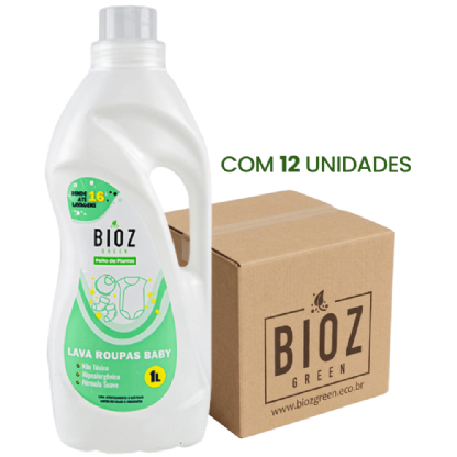 Lava Roupas Baby 1L Caixa - Bioz Green