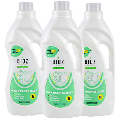 Trio Lava Roupas Baby 1L - Bioz Green