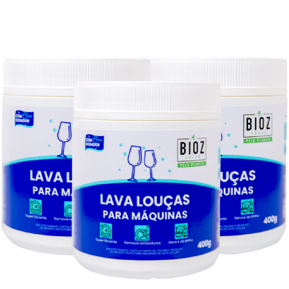 Trio Lava Louças para Máquina 400g - Bioz Green