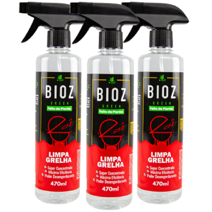 Trio Limpa Grelha 470ml - Bioz Green