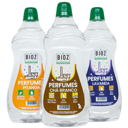 Trio Limpadores Perfumado 1L - Bioz Green