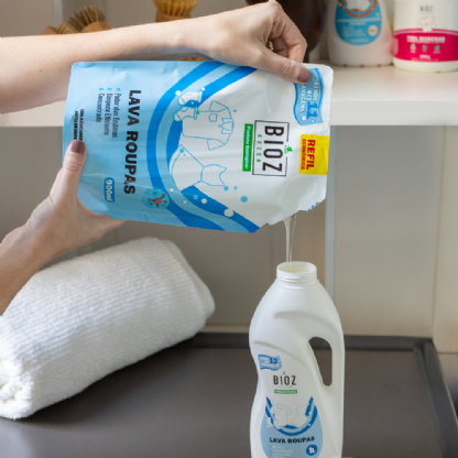 Sachê Refil Lava Roupas 900ml - Bioz Green