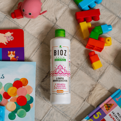 Kit Bebê 3 - Lava Roupas Baby 1L + Limpa Mamadeira + Limpa Brinquedos - Bioz Green